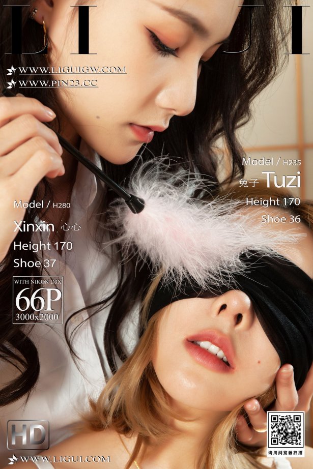 [Ligui丽柜]2024.04.18 兔子和心心互动-上 兔子＆心心[66+1P/80MB]