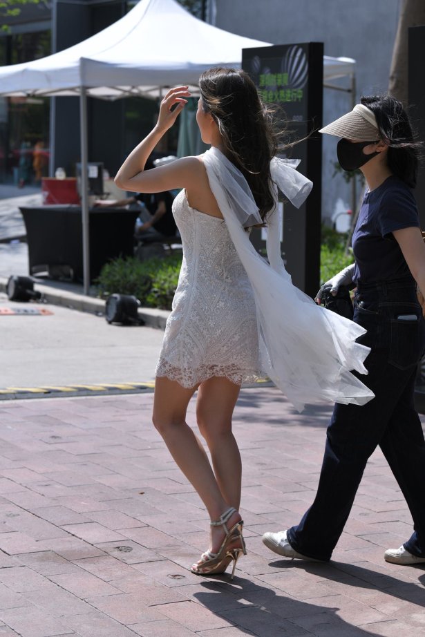 精选街拍作品 NO.4140 气质白色纱裙[106P/281MB]