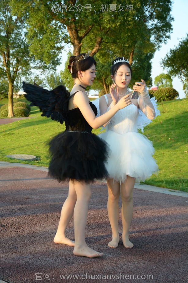 初夏女神 NO.222 双双、环环 黑白天使[140P/1V/6.10GB]