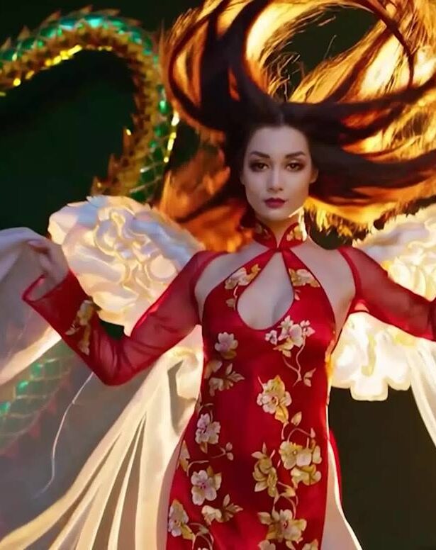 AI Video 049 Xuân Về Trong Nắng Sớm (POP EDM DANCE when Tet Tradition Ao Dai Meet Bikini Supermodel dance)[4K/1V/298MB]