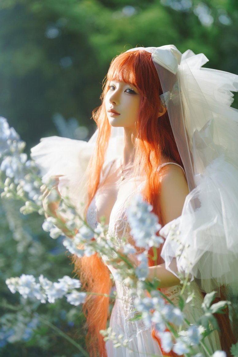 蠢沫沫 – 花丛婚纱[67P/903MB]