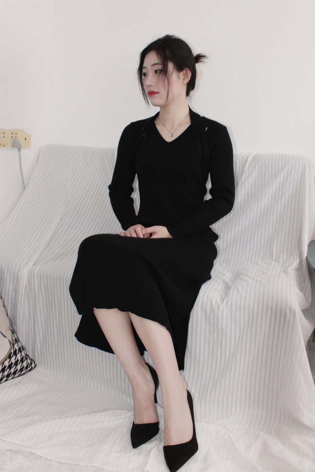 小众视觉 006-嘤嘤 黑色连衣裙［128P/0.98G］