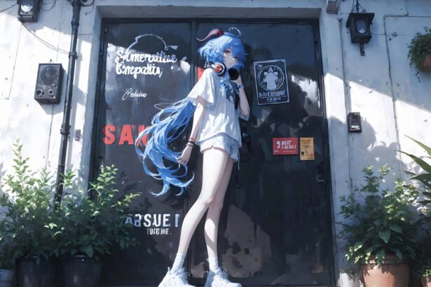 桌面壁纸 012 原神 甘雨 蓝发 白色短袖 夏装 4K动漫壁纸 3840×2400