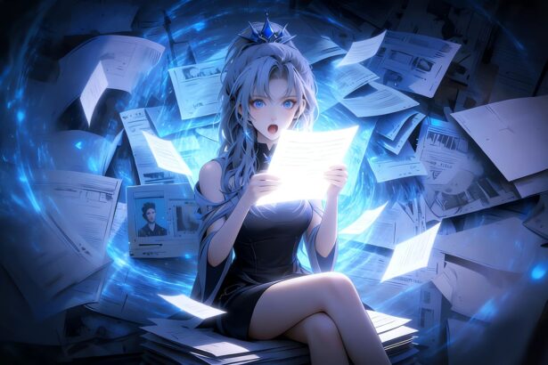 桌面壁纸 033 金克丝 蓝色眼睛 惊讶表情 报纸 光影 4k壁纸