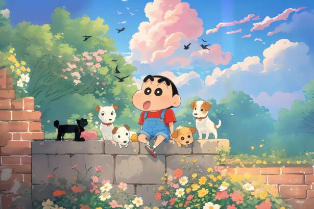 桌面壁纸 056 花园 树林 蜡笔小新 4K壁纸