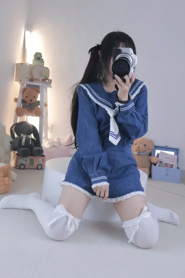 小羊蛋卷 白丝牛仔水手[8P/21M]