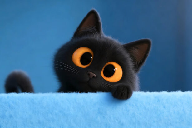 桌面壁纸 069 可爱小黑猫 治愈系 4K壁纸