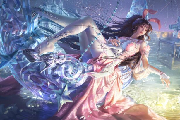 桌面壁纸 071 斗罗大陆 小舞同人 水晶月亮 星星 钢琴 4K高清 动漫壁纸