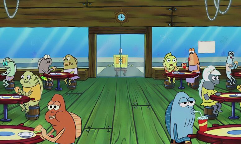 桌面壁纸 066 海绵宝宝 餐厅 高清4K壁纸3840×2160
