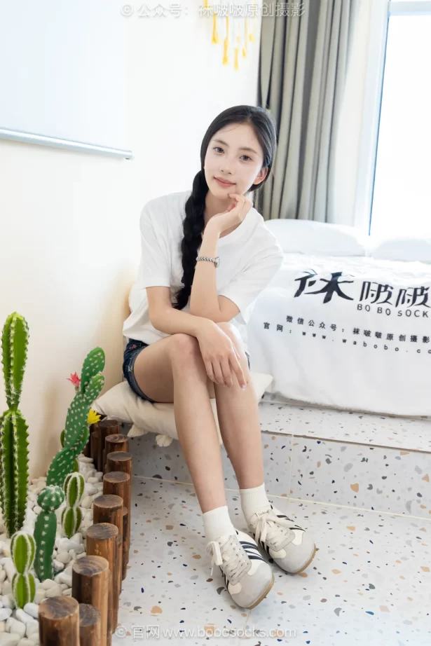 [BoBoSocks袜啵啵]NO.723 珍珠-德训鞋、纯白棉袜、裸足[150P/1V/5.45GB]
