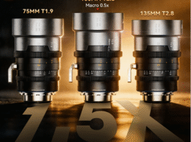 思锐钜星系列再添三员：75mm T1.9、100mm T2.8及135mm T2.8